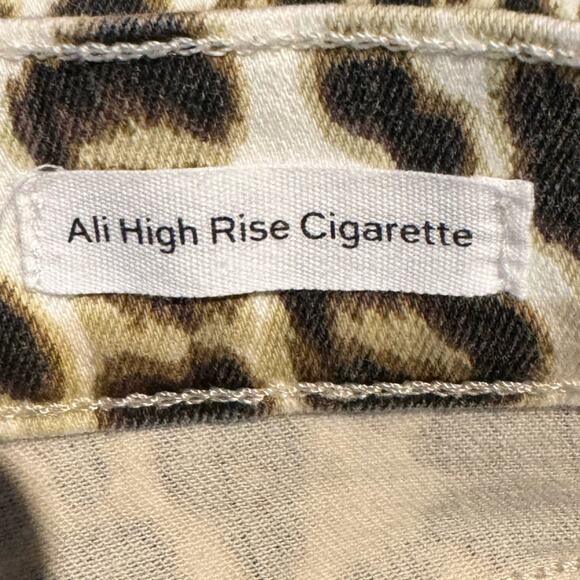 FRAME Ali High Rise Cigarette Jeans in leopard size 32 - Picture 6 of 8